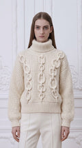 Hermes - Chain Ribbon Cashmere Turtleneck