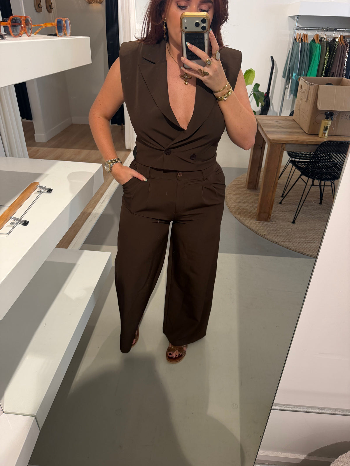 Pantalon bruin