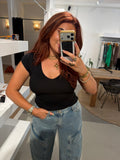 Top ruby zwart
