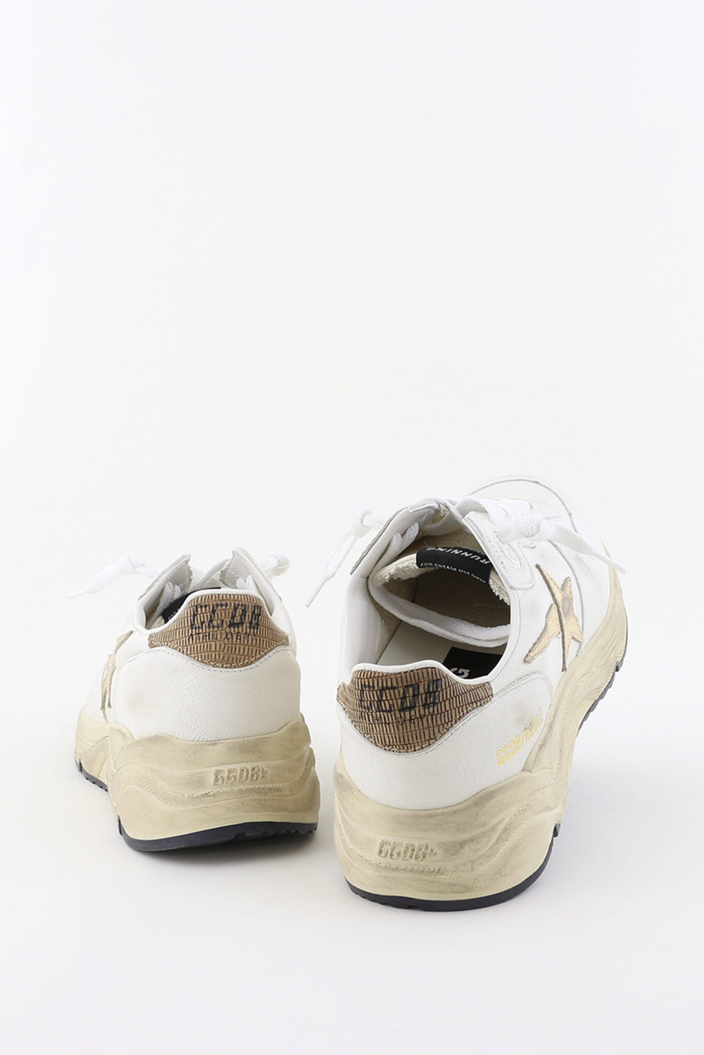 Golden Goose Running Sole white/gold/beige