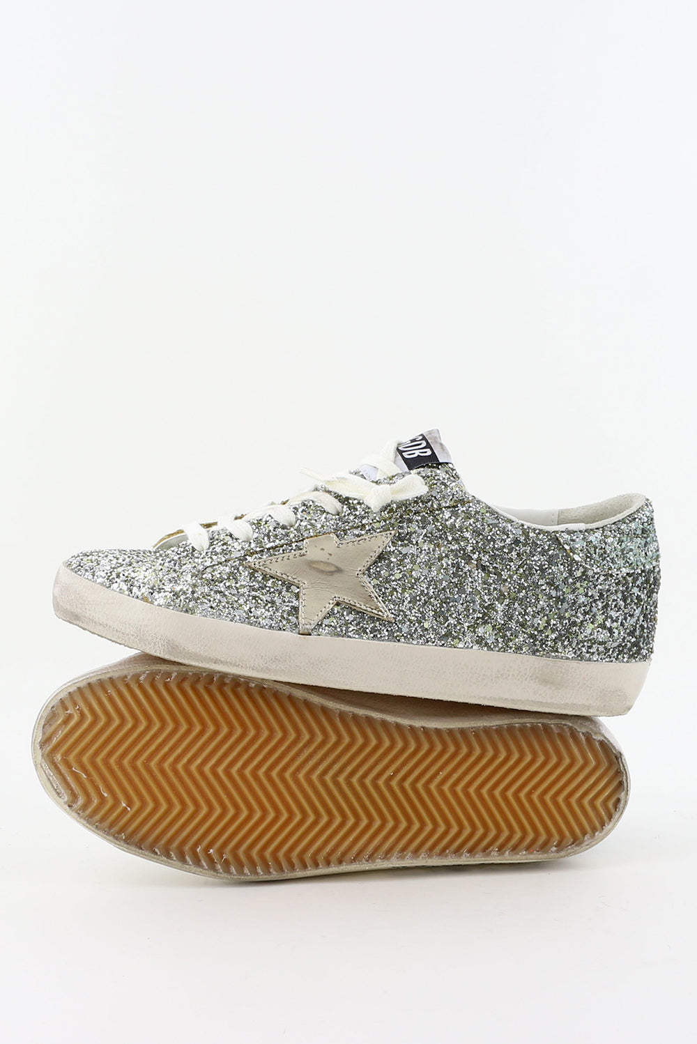 Golden Goose Superstar platine/vert