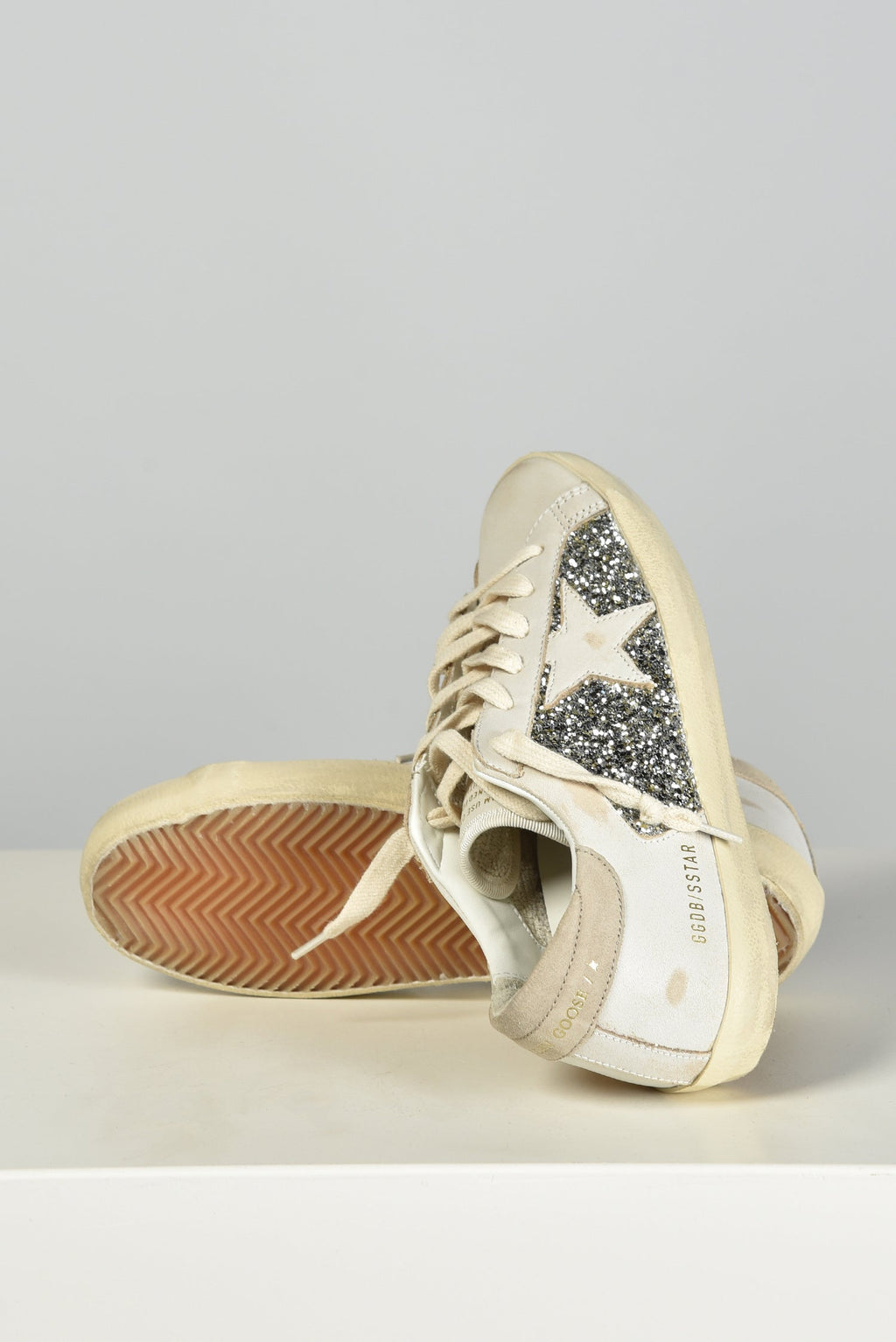 Golden Goose Superstar white/platinum/beige
