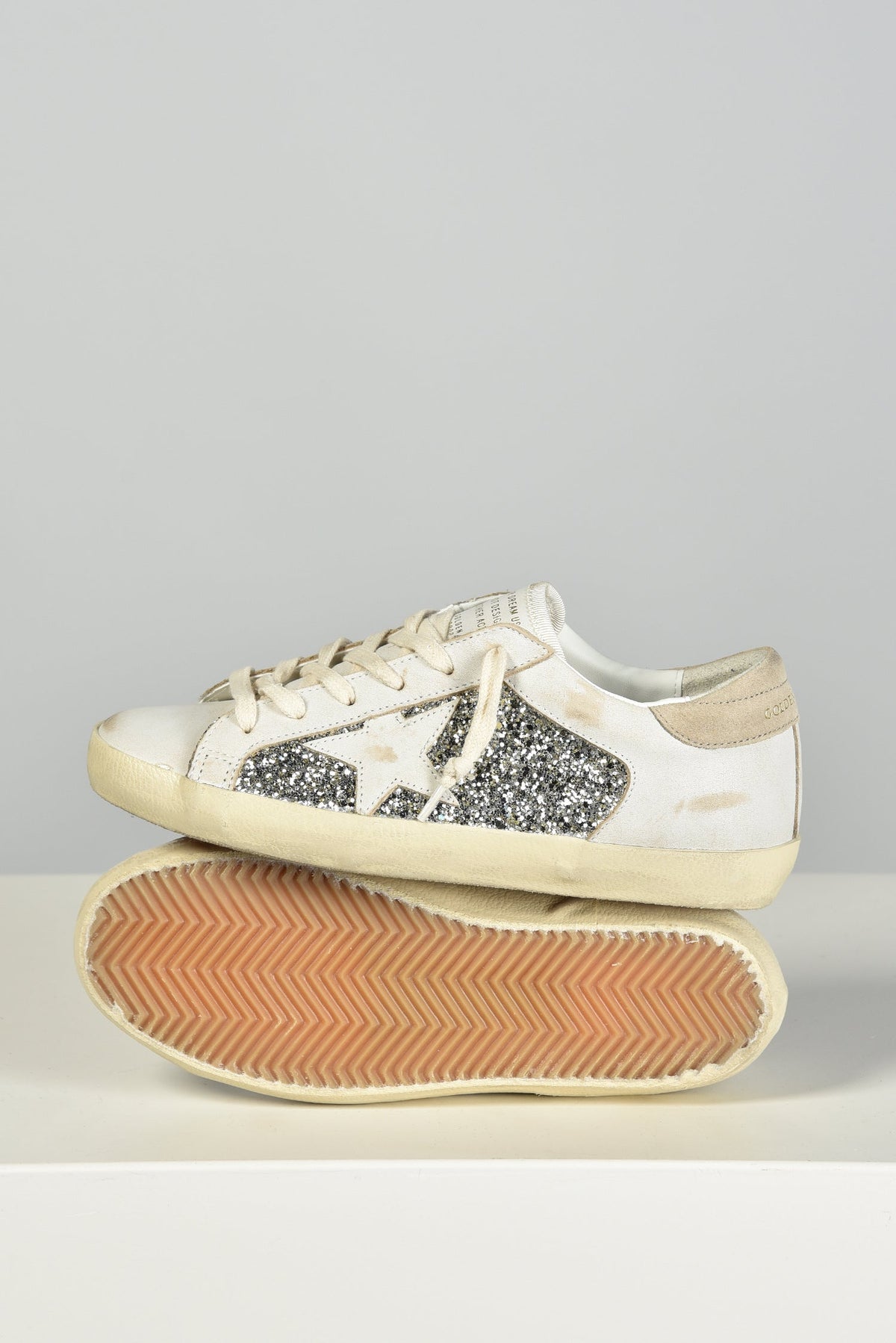 Golden Goose Superstar white/platinum/beige