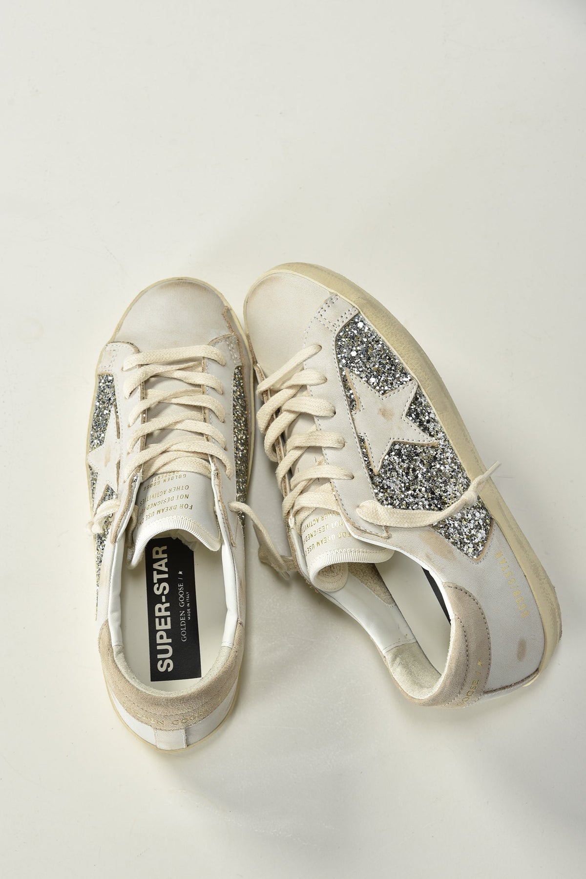Golden Goose Superstar white/platinum/beige