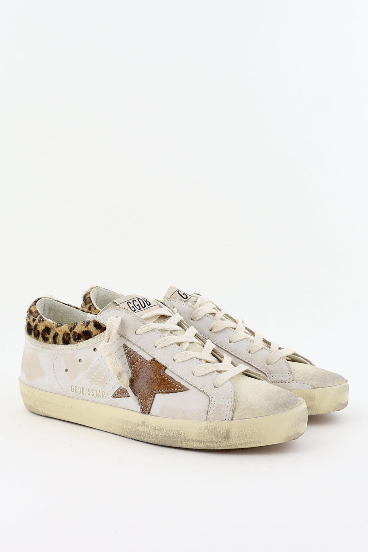 Golden Goose Superstar white beige/seedpearl/beige/brown leo/brick red