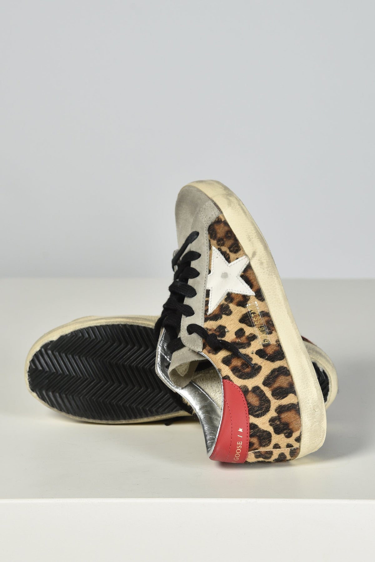 Golden Goose Superstar leopard/white/red