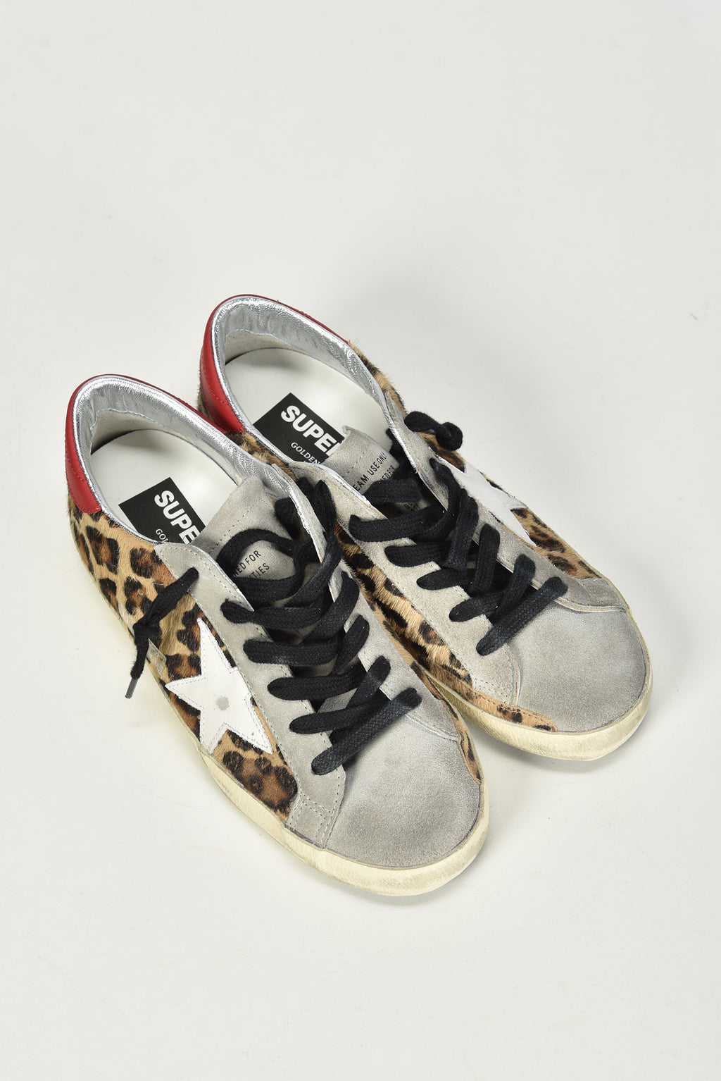Golden Goose Superstar leopard/white/red