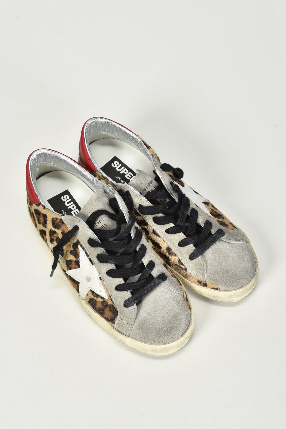 Golden Goose Superstar leopard/white/red